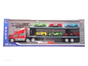 Автовоз  58 см в кутия с 6 коли №338В-1