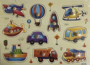 Пъзел ДЪРВЕН 22.5см*30см с дървени  дръжки