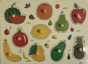 Пъзел ДЪРВЕН 22.5см*30см с дървени  дръжки