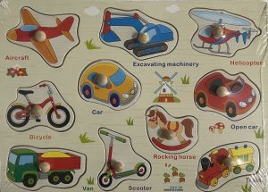 Пъзел ДЪРВЕН 22.5см*30см с дървени  дръжки