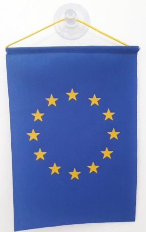 Знаме Европейски съюз за кола с вакум  !!!
