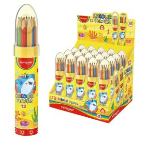 Цветни моливи 12цв КЕЙРОУД в ТУБУС KR972228