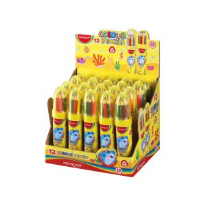 Цветни моливи 12цв КЕЙРОУД в ТУБУС KR972228