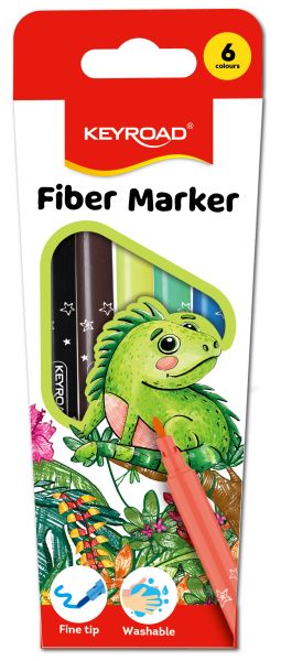 ФЛУМАСТРИ  КЕЙРОУД KR971588  6цвята КЛАСИК