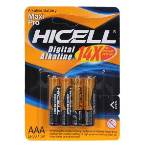 Батерия HICELL Алкални ААА LR03  4бр бл.