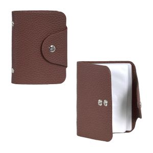 Калъф с КОПЧЕ кожен ВЕРТИКАЛЕН с 20листа