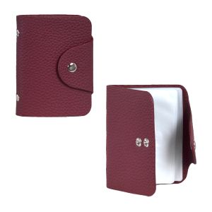 Калъф с КОПЧЕ кожен ВЕРТИКАЛЕН с 20листа