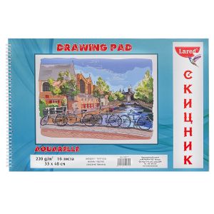 Скицник АКВАРЕЛ  33*48см А3+ ЛАРЕД  220гр 16л.