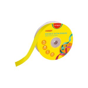 ЛЕНТА САТЕН 25мм*25ярда KR990034 ЖЪЛТА