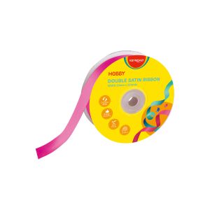 ЛЕНТА САТЕН 25мм*25ярда KR990035 РОЗОВА