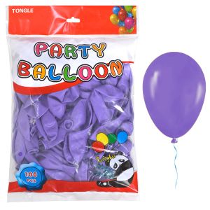 Балон  100бр  25см  TONGLE СТАНДАРТ ТЪМНОЛИЛАВ