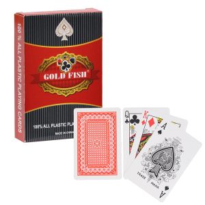 Карти  за игра 52бр. 100% ПЛАСТИК GOLD FISH