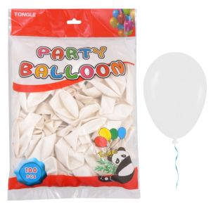 Балон  100бр  25см  TONGLE СТАНДАРТ БЯЛ