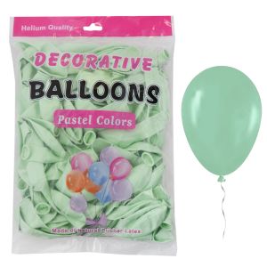Балон 100бр 25см TONGLE ПАСТЕЛ СВЕТЛОЗЕЛЕН №19