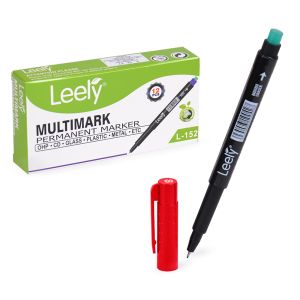 Маркер  перманент ОНР LEELY ЧЕРВЕН S 0.8мм