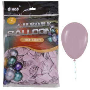 Балон  100бр  30см  TONGLE ХРОМ РОЗОВ