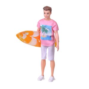 Сърфист кукла 28см - Плажна забава с стил и вълнуващи приключения!