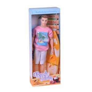 Сърфист кукла 28см - Плажна забава с стил и вълнуващи приключения!