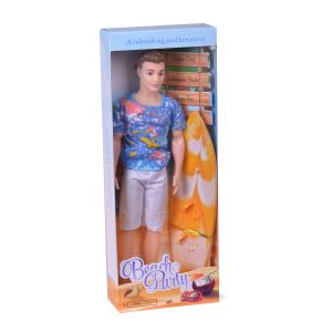 Сърфист кукла 28см - Плажна забава с стил и вълнуващи приключения!