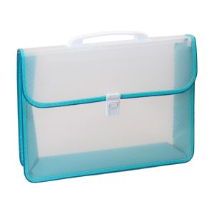 Чанта  ПВЦ А4 +   Прозрачна с цветен кант BG012