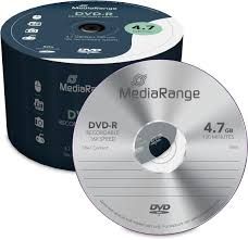 Дискове MEDIA RANGE ДВД DVD-R 50бр целофан !!!
