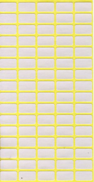 Етикети на лист 12/22мм БЕЛИ 10бр КОМПЛЕКТ !!!