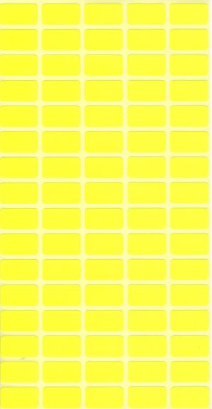 Етикети на лист 12/22мм ЖЪЛТИ 10бр КОМПЛЕКТ !!!