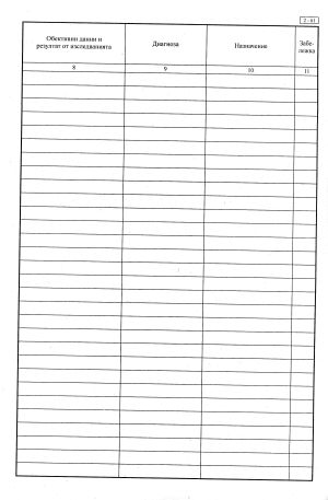 Амбулаторна книга, МП  2-61