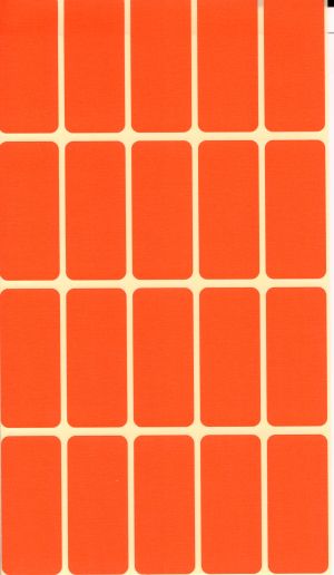 Етикетилист 21/51мм ЧЕРВЕНИ 10бр КОМПЛЕКТ !!!