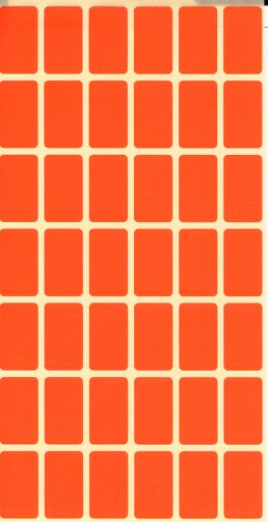 Етикети  лист 17/30мм ЧЕРВЕНИ 10бр КОМПЛЕКТ !!!