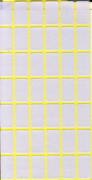 Етикети на лист 17/30мм БЕЛИ 10бр КОМПЛЕКТ !!!