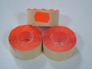 Етикети на ролка ДВУРЕДОВИ 26/16мм ЧЕРВЕНИ !!!