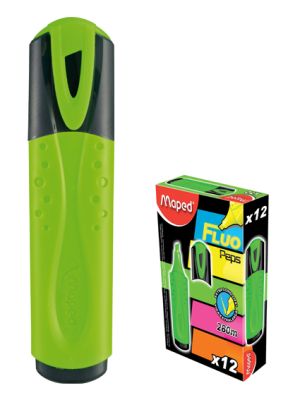 МАРКЕР ТЕКСТ  МАПЕД  ФЛУО ПЕПС  ЗЕЛЕН  !!!