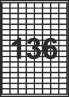 Етикети в кутия 100бр.25.4/16.9мм -136ет. !!!
