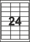 Етикети  в кутия 100бр.64.6/33.8мм. 24ет. !!!