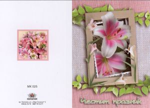 Картички МИНИ  ПЕНТАГРАМ К-т 10бр.  МК 025