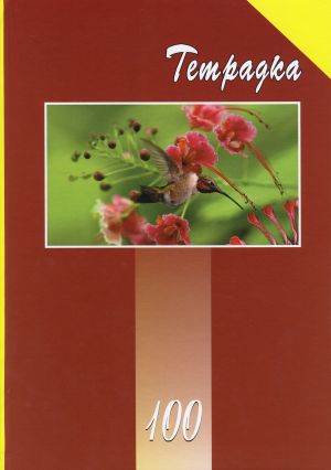Тетрадка А4 Тв.кори 100л. ОФСЕТ УВ ЛАК РЕД !!!