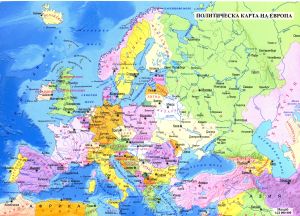 Административна карта България ламинат !!!