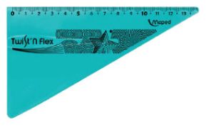 Триъгълник  МАПЕД 60град.  ГЪВКАВ 15см.бл !!!