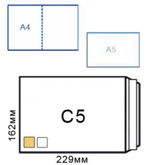 Плик КАФЯВ СМЗЛ  С4 -229/324мм. 25бр пакет