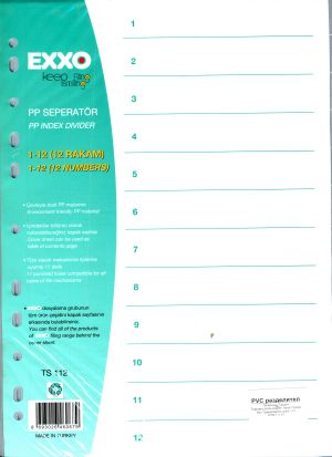 Разделители  ПВЦ Цифри 1-12  !!!